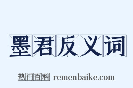 墨君反义词是什么意思的图片